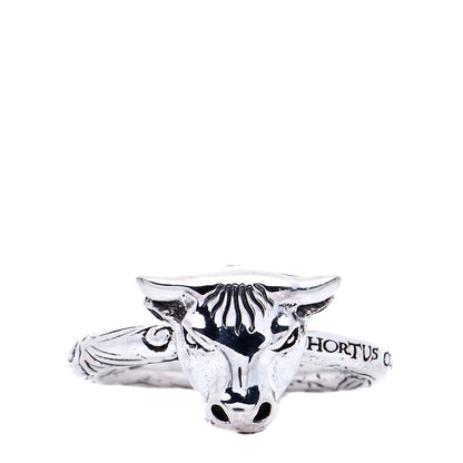 Gucci Sterling Silver Anger Forest Bull's Head Ring 59 8.75 1 of 6