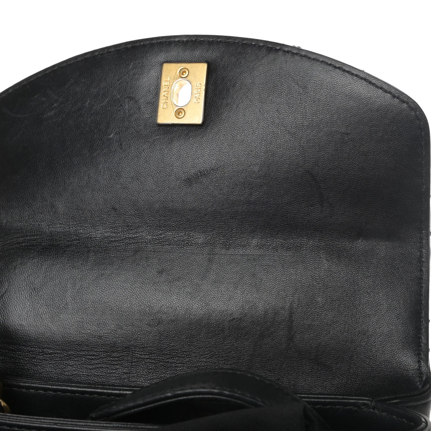 Chanel Lambskin Quilted Mini Trendy Spirit Top Handle Flap Black 12 of 15