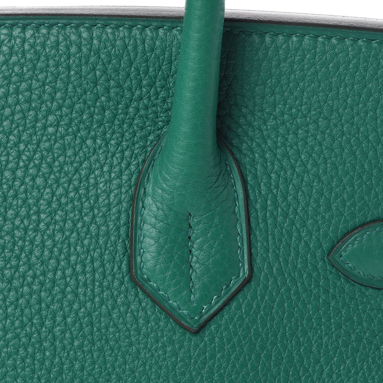 Hermes Taurillon Clemence Birkin 30 Vert Vertigo 8 of 34