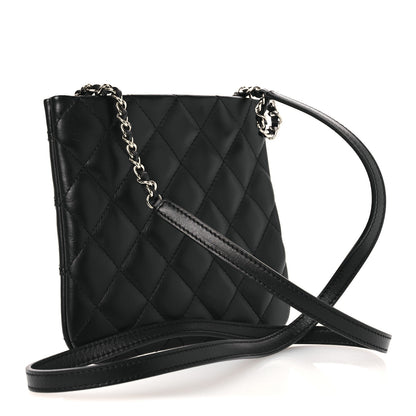 Chanel Lambskin Quilted Crossbody Bag Black 3 of 12