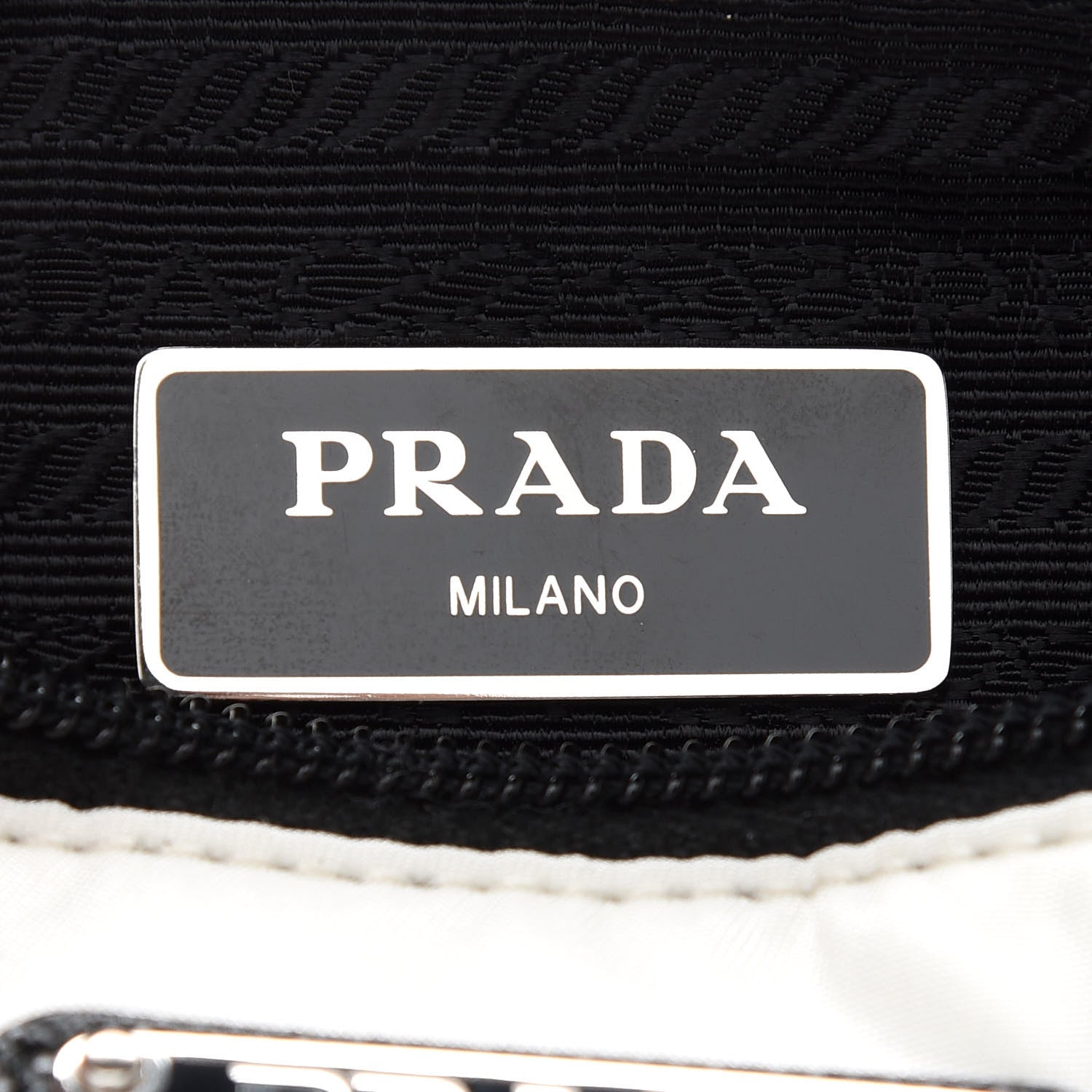 Prada Tessuto Nylon Studded New Vela Shoulder Bag White Fuoco 6 of 8
