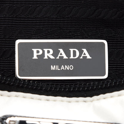Prada Tessuto Nylon Studded New Vela Shoulder Bag White Fuoco 6 of 8