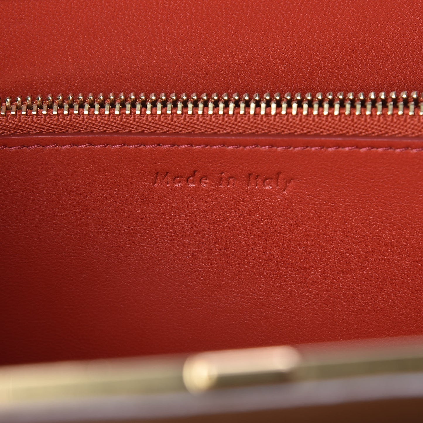 Patina Box Calfskin Medium Clasp Bag Camel