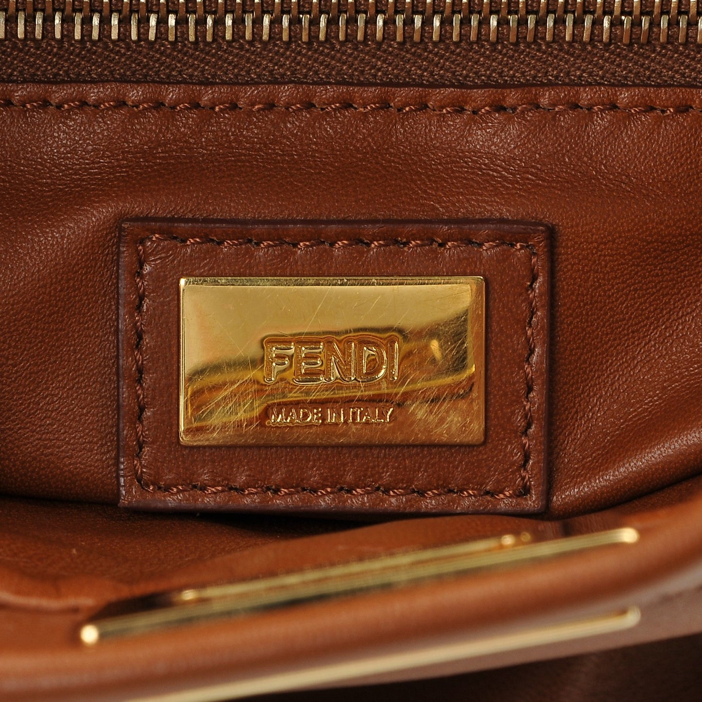 Nappa Mini Peekaboo Iconic Satchel Corteccia
