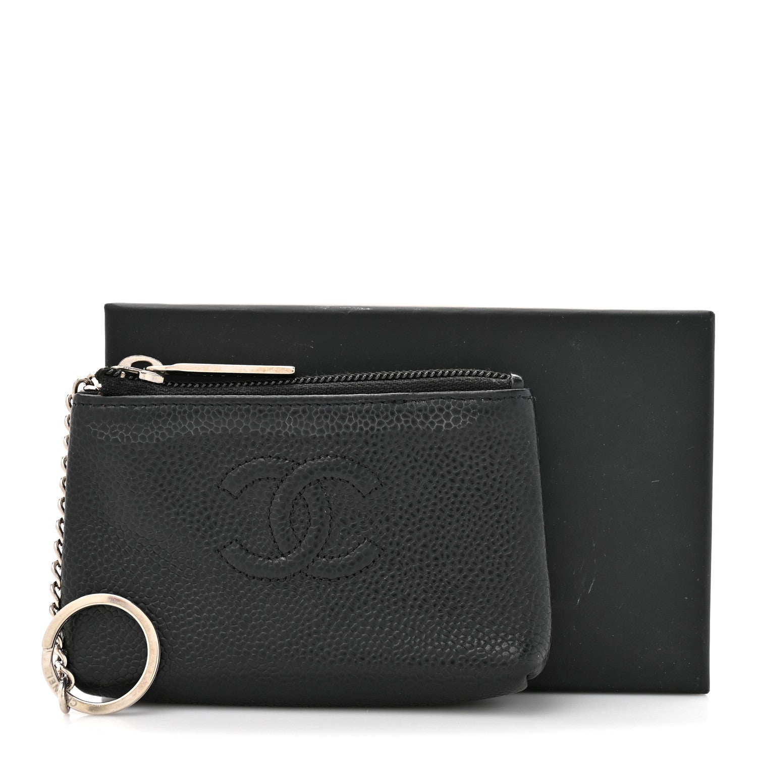 Chanel Caviar Timeless CC Key Holder Case Black 9 of 9