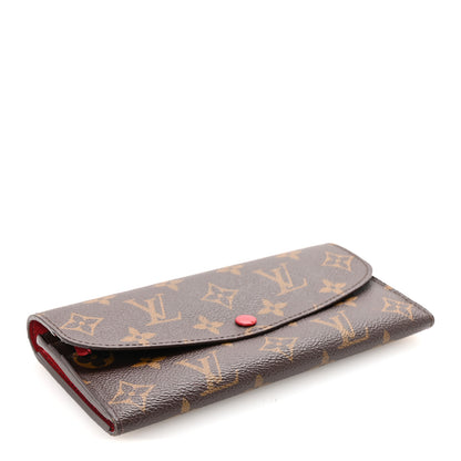 Louis Vuitton Monogram Emilie Wallet Red 4 of 7