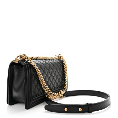 Chanel Caviar Quilted Medium Boy Flap Black 2 of 8