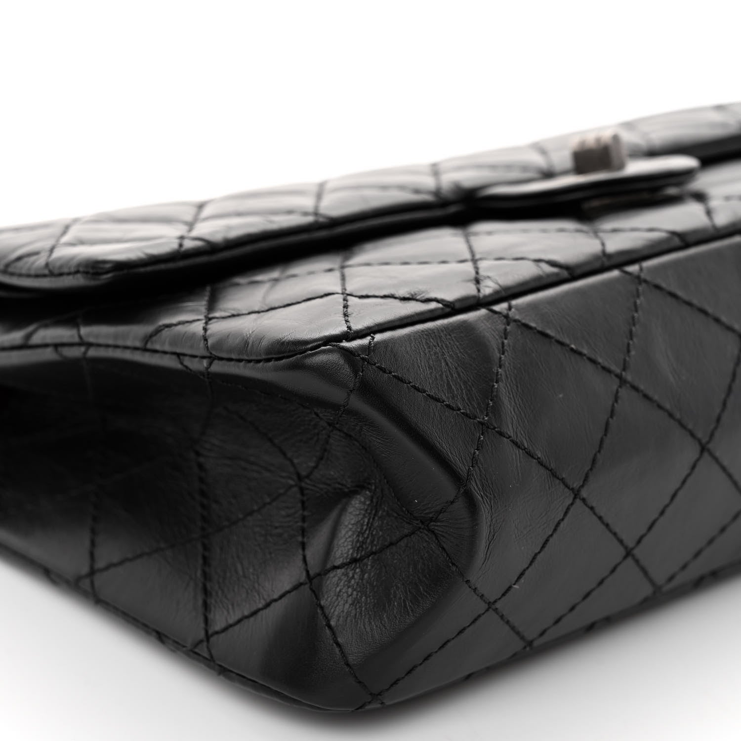 Chanel Aged Calfskin Quilted 2.55 Reissue 226 Flap Black 9 of 11