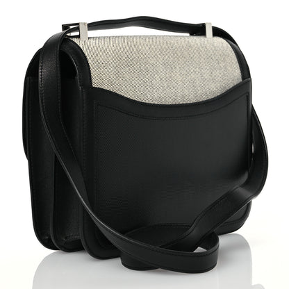 Hermes Swift Toile H Berline Constance 24 Black Ecru 3 of 13