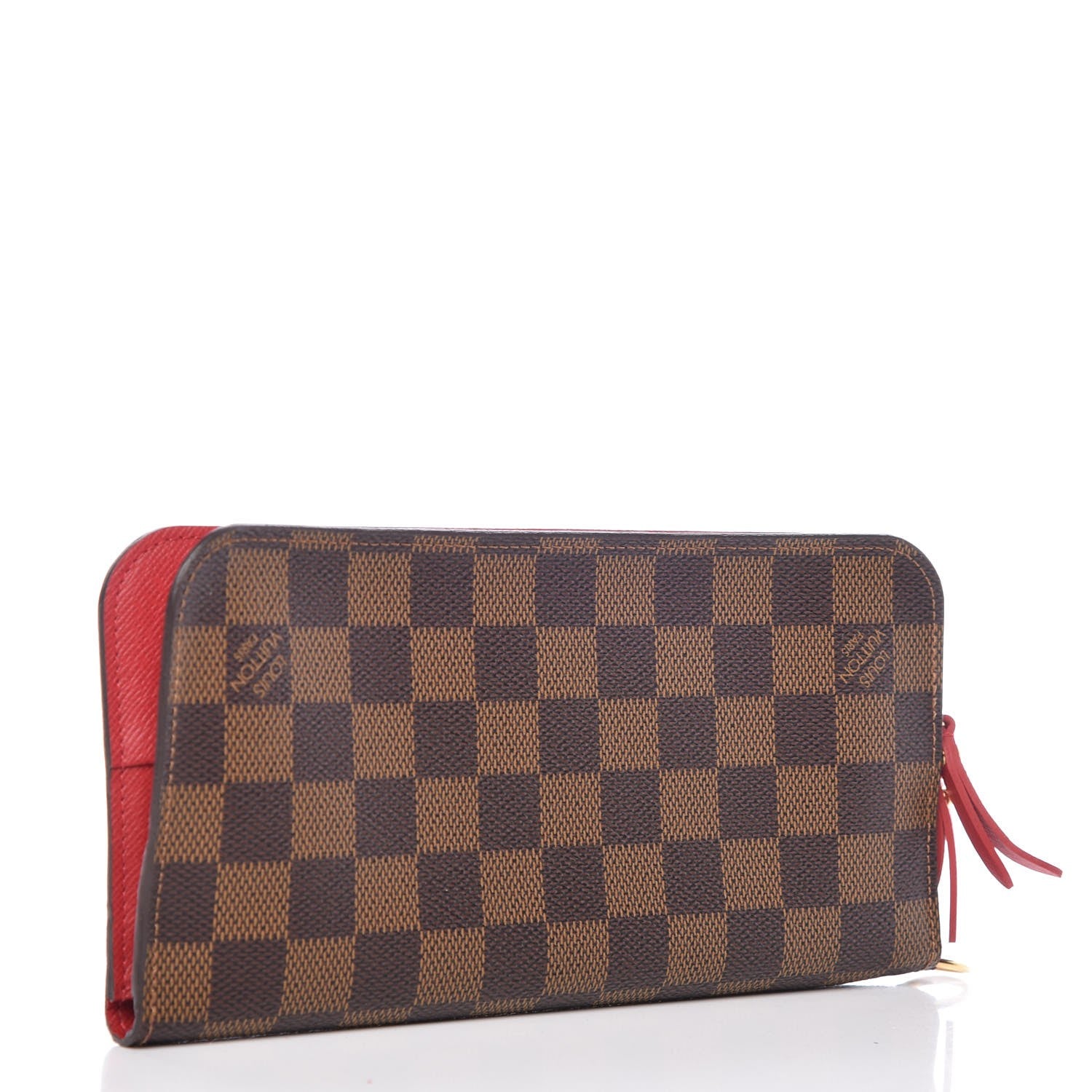 Louis Vuitton Damier Ebene Insolite Wallet Red 3 of 7