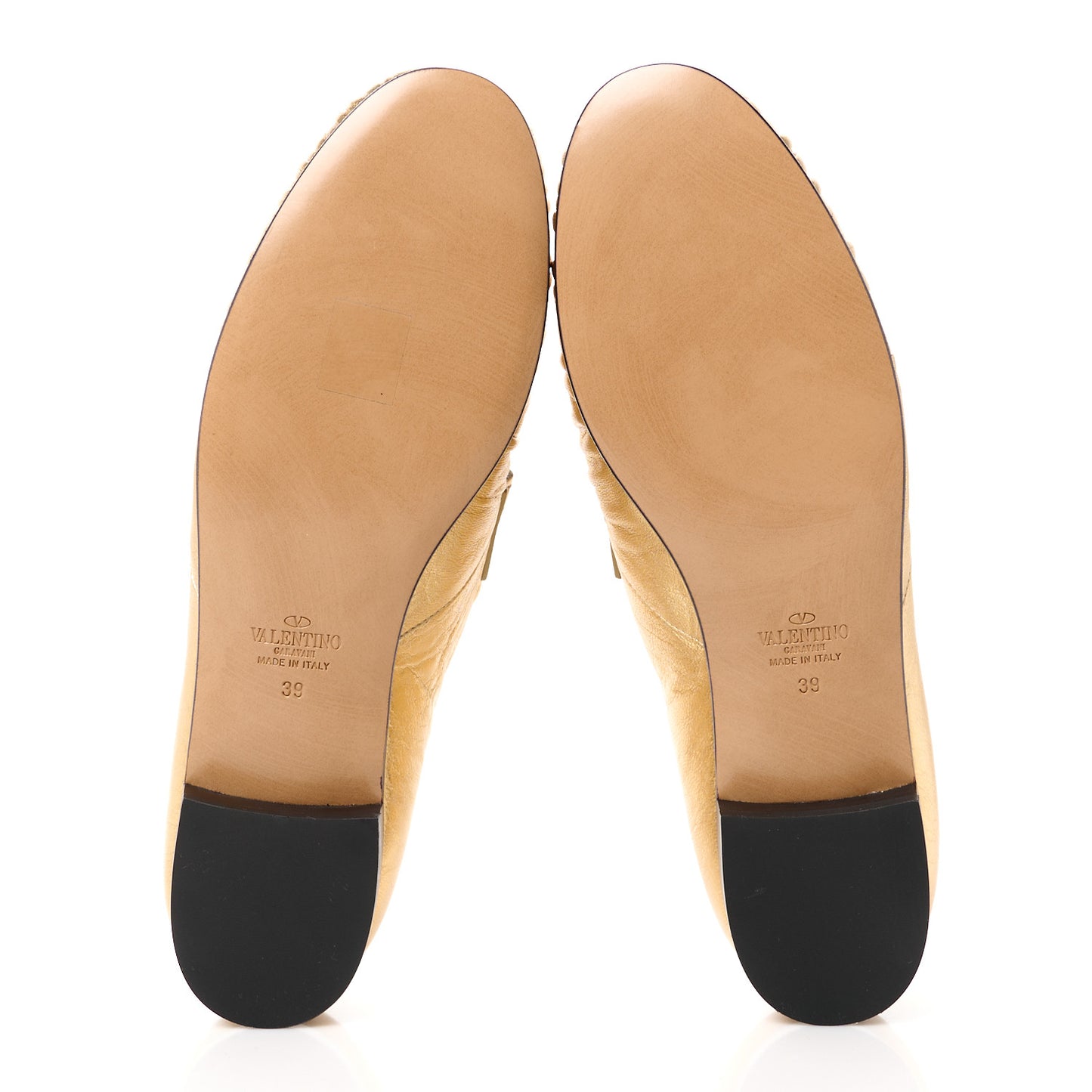 Metallic Nappa Panther Loafers 39 Deep Gold