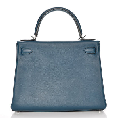 Hermes Epsom Kelly Retourne 28 Colvert Bleu 5 of 32