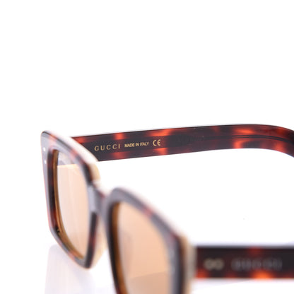 Gucci Acetate Rectangular Frame Sunglasses GG0539S Havana 6 of 8