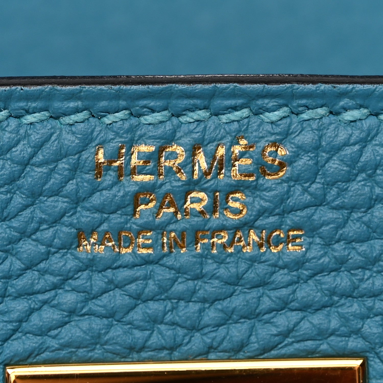 Hermes Togo Kelly Retourne 32 Turquoise 6 of 16