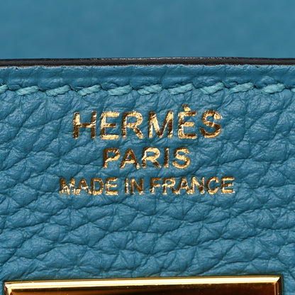 Hermes Togo Kelly Retourne 32 Turquoise 6 of 16