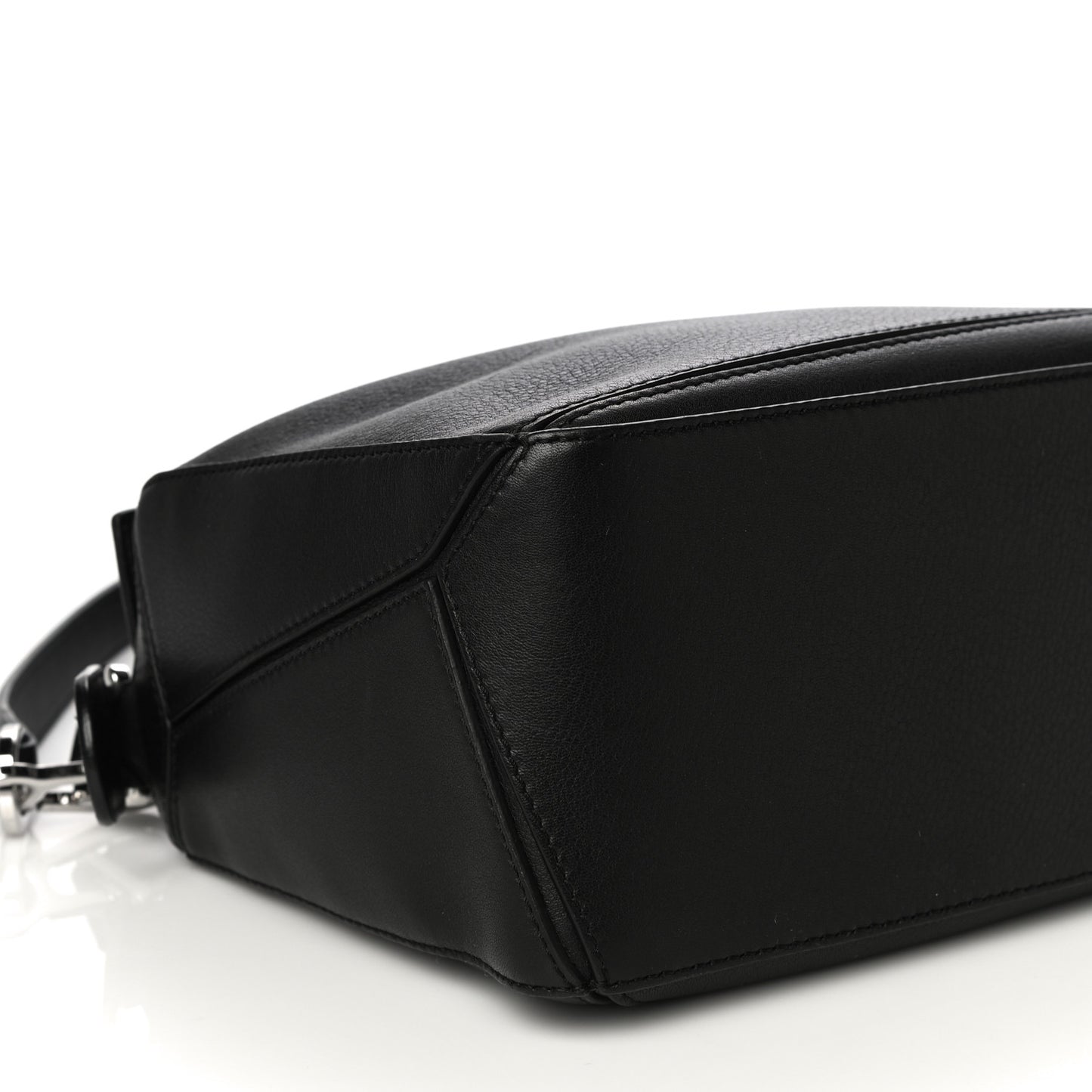Calfskin Small Puzzle Bag Black