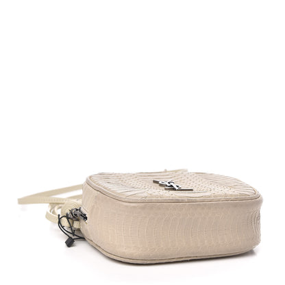 Saint Laurent Elaphe Monogram Blogger Bag Light Cream 3 of 10