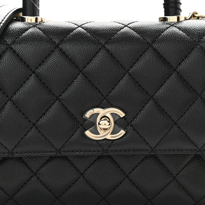 Chanel Caviar Quilted Mini Coco Handle Flap Black 8 of 11