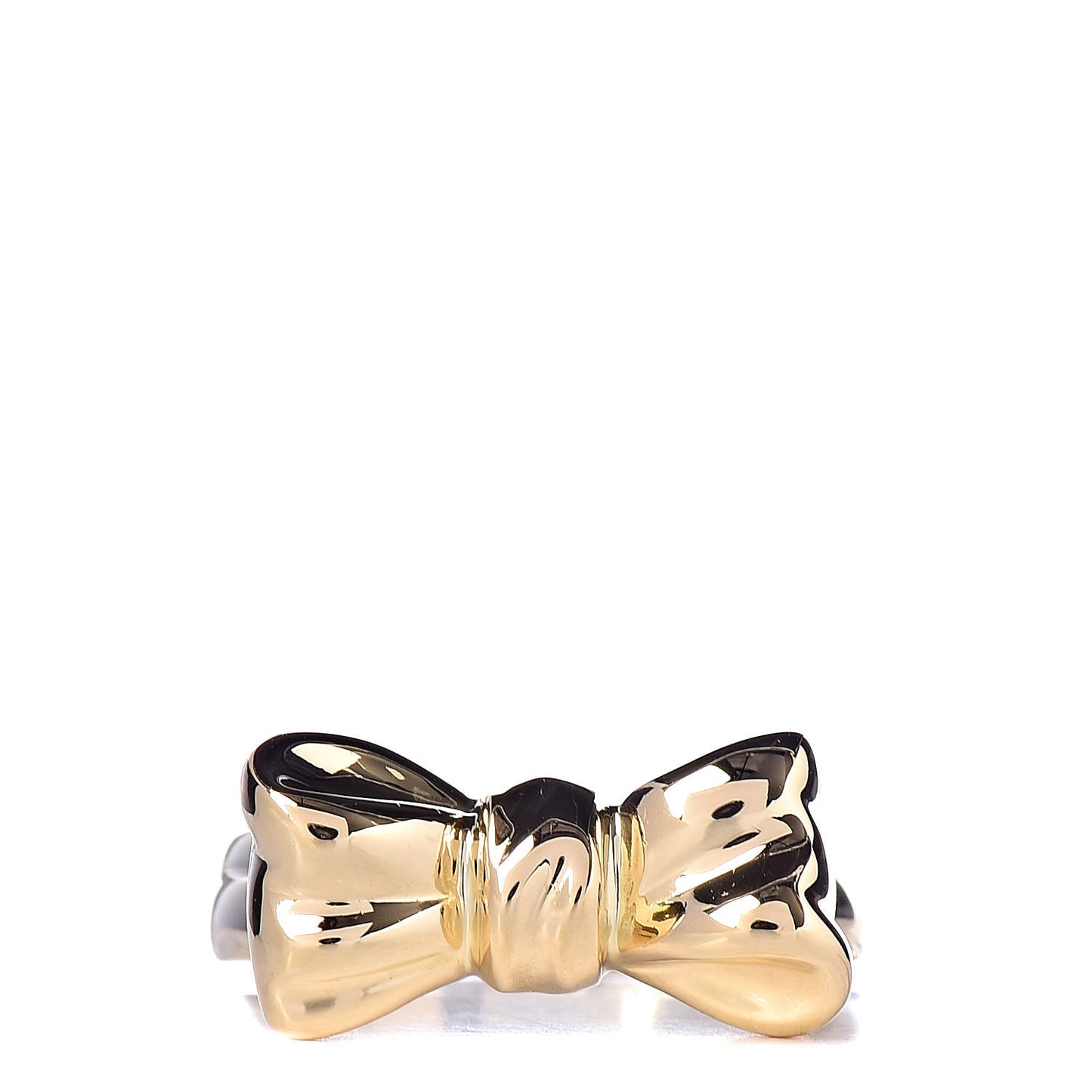 18K Yellow Gold Bow Ring 49 4.75