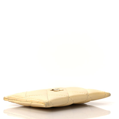 Chanel Lambskin Quilted Card Holder Light Yellow 7 of 10
