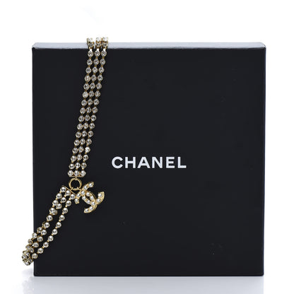 Chanel Crystal CC Choker Necklace Gold 6 of 6