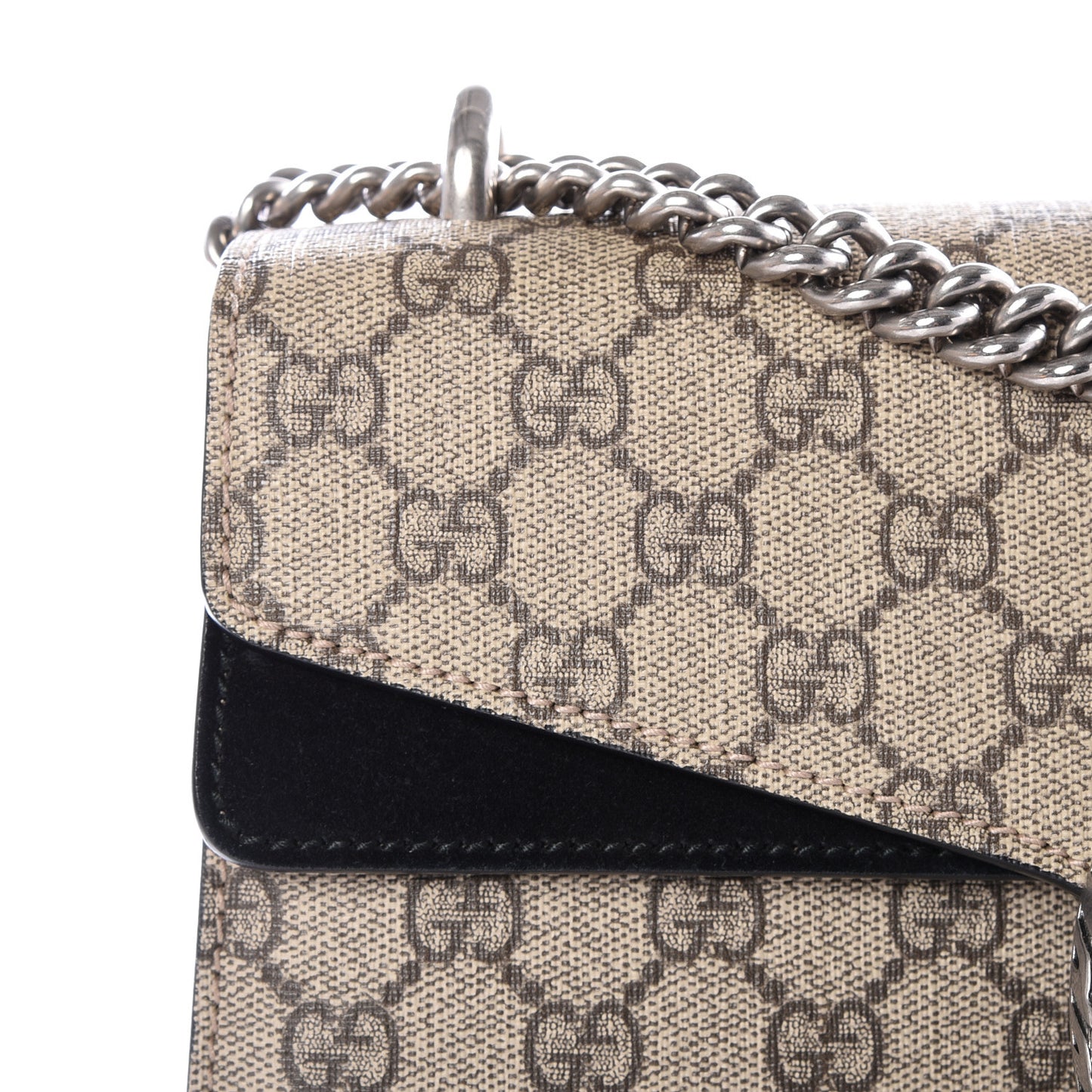 GG Supreme Monogram Small Dionysus Shoulder Bag Black