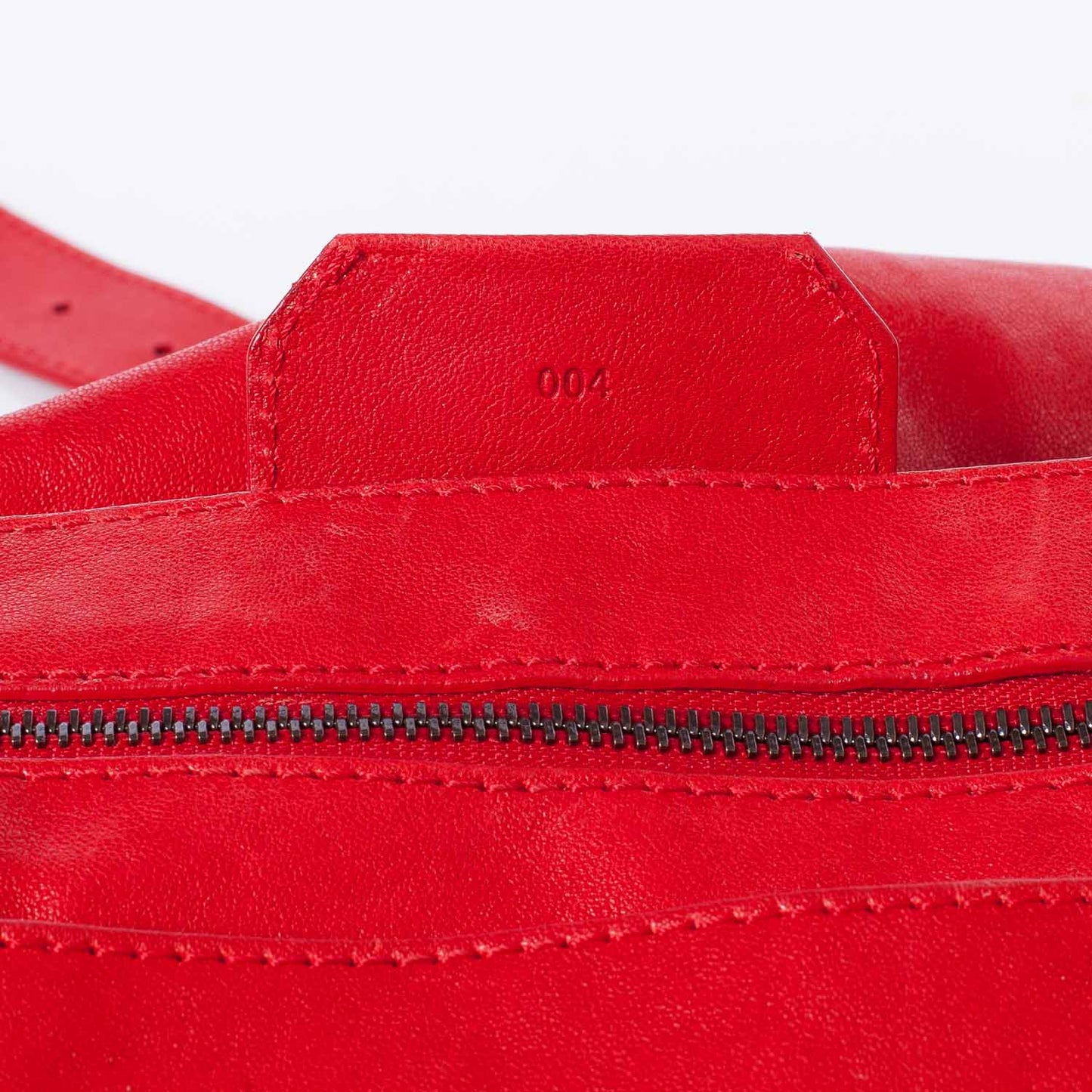 Lambskin PS1 Large Satchel Red