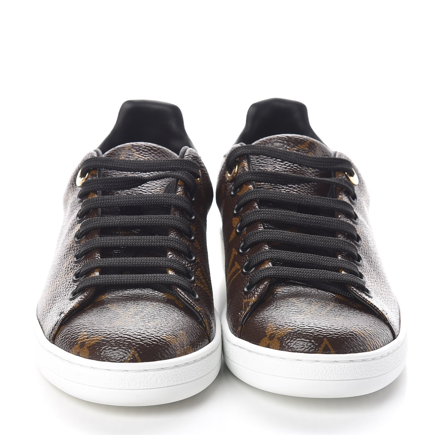Louis Vuitton Patent Monogram Frontrow Sneakers 35 2 of 8