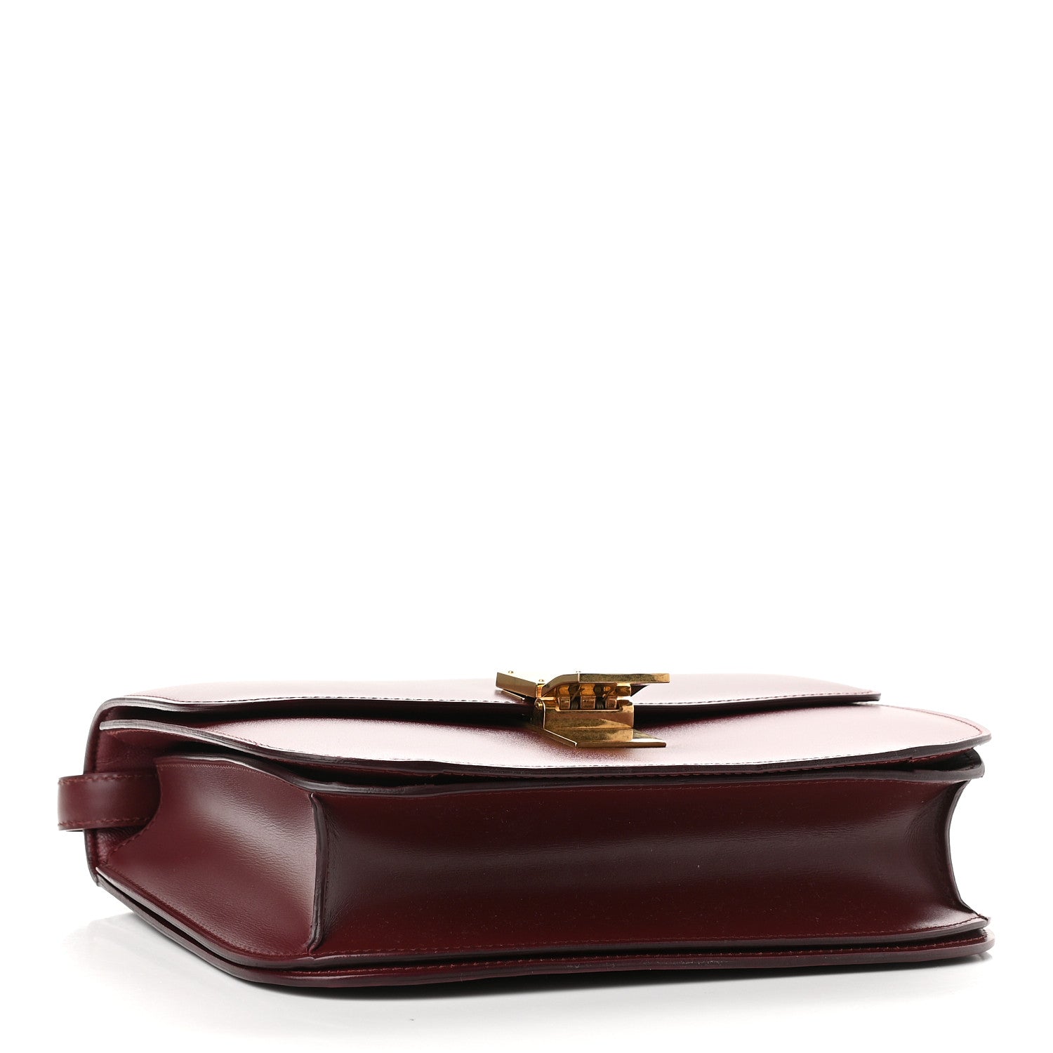 Celine Box Calfskin Medium Classic Box Flap Bag Burgundy 4 of 9