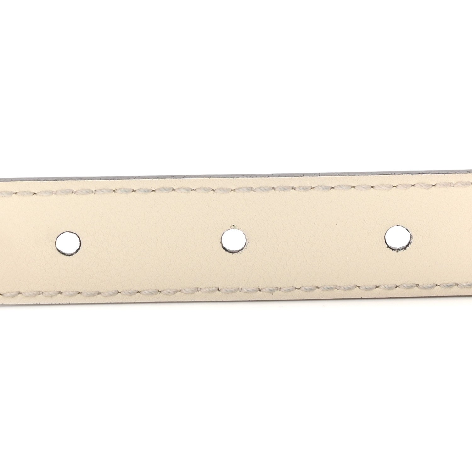 Gucci Plutone Calfskin Double G 20mm Belt 75 30 Mystic White 4 of 5