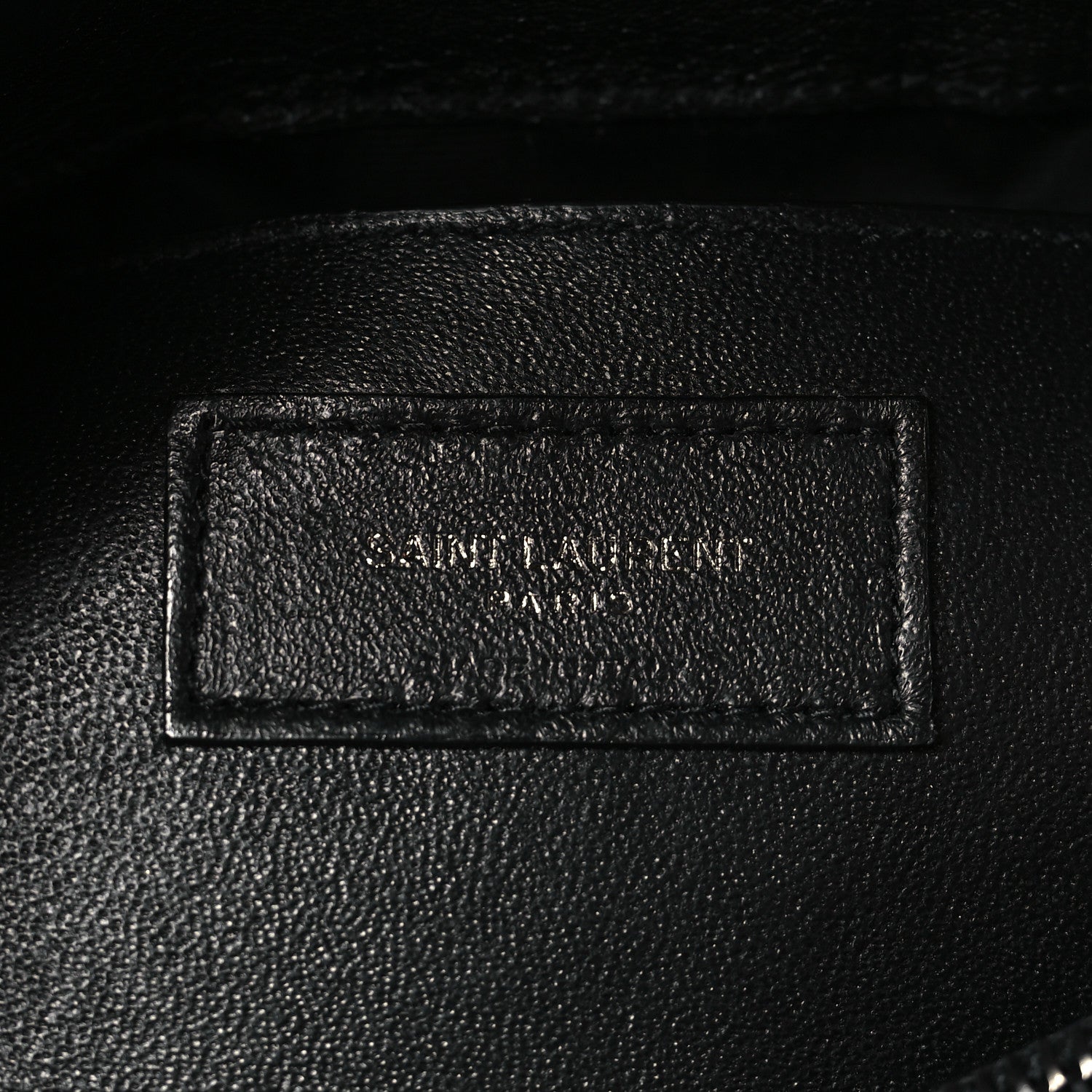 Saint Laurent Sheepskin Matelasse Chevron Monogram Medium College Bag Black 5 of 9