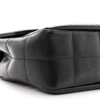 Chanel Lambskin Quilted Mini Chocolate Bar Camellia Flap Black 9 of 10