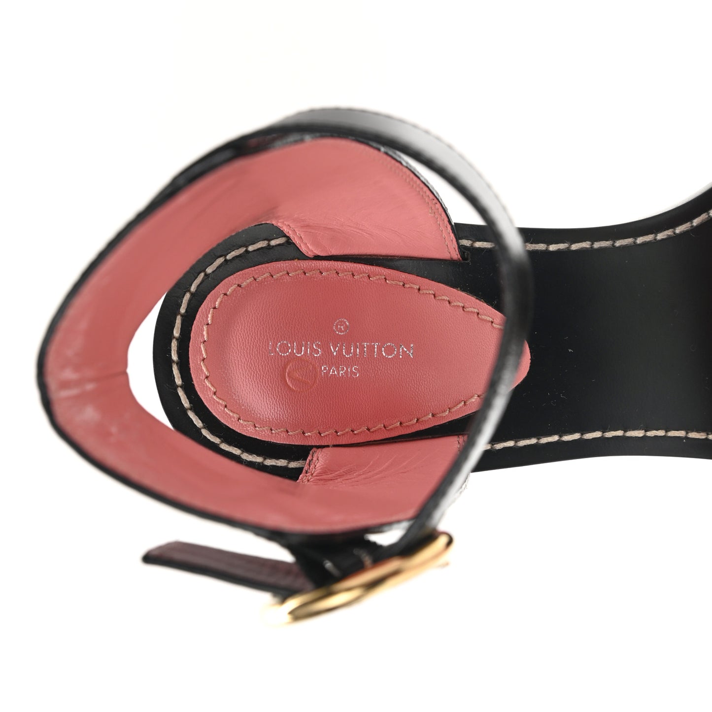 Calfskin Monogram Passenger Sandals 37.5 Black