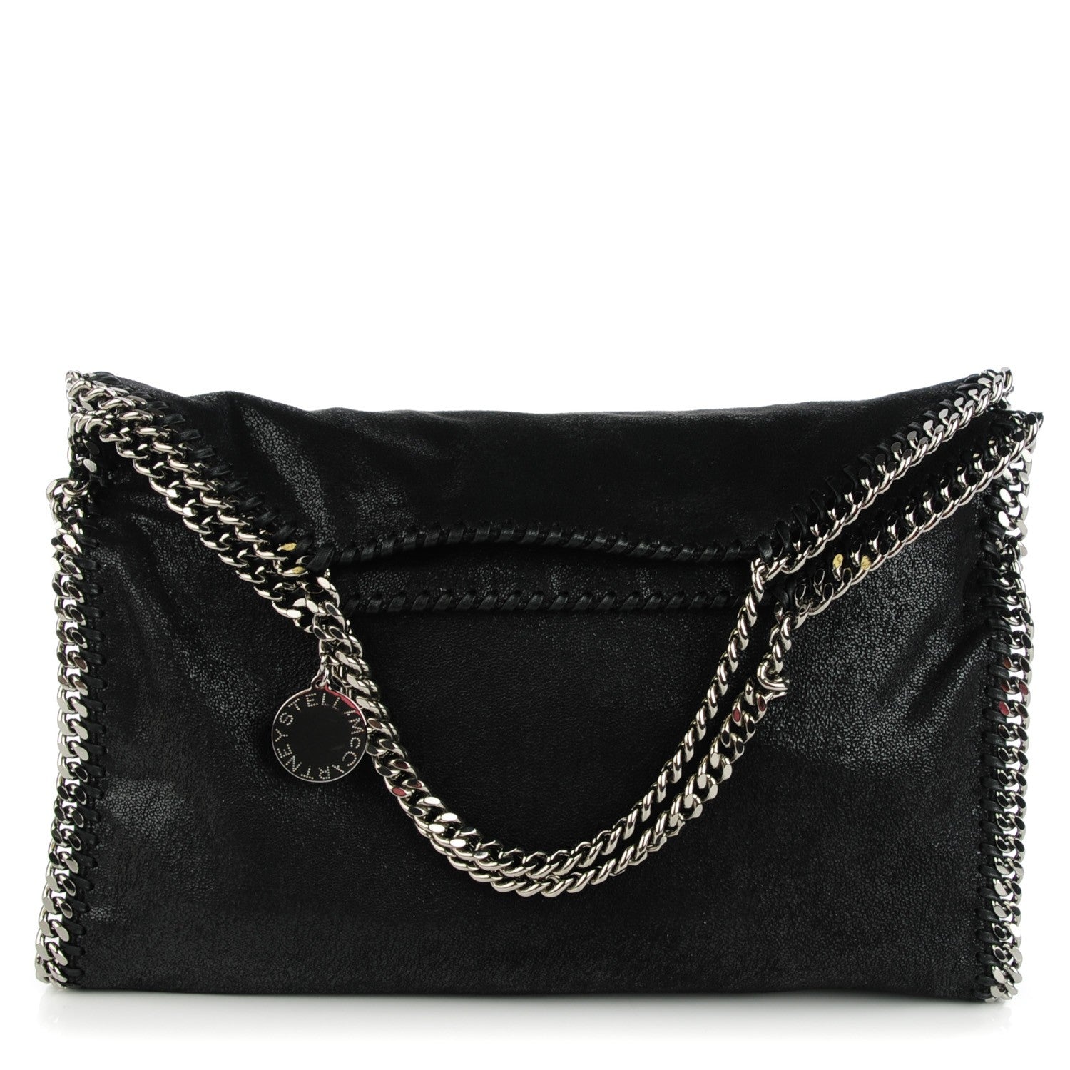 Stella McCartney Shaggy Deer Fold Over Falabella Tote Black 1 of 8