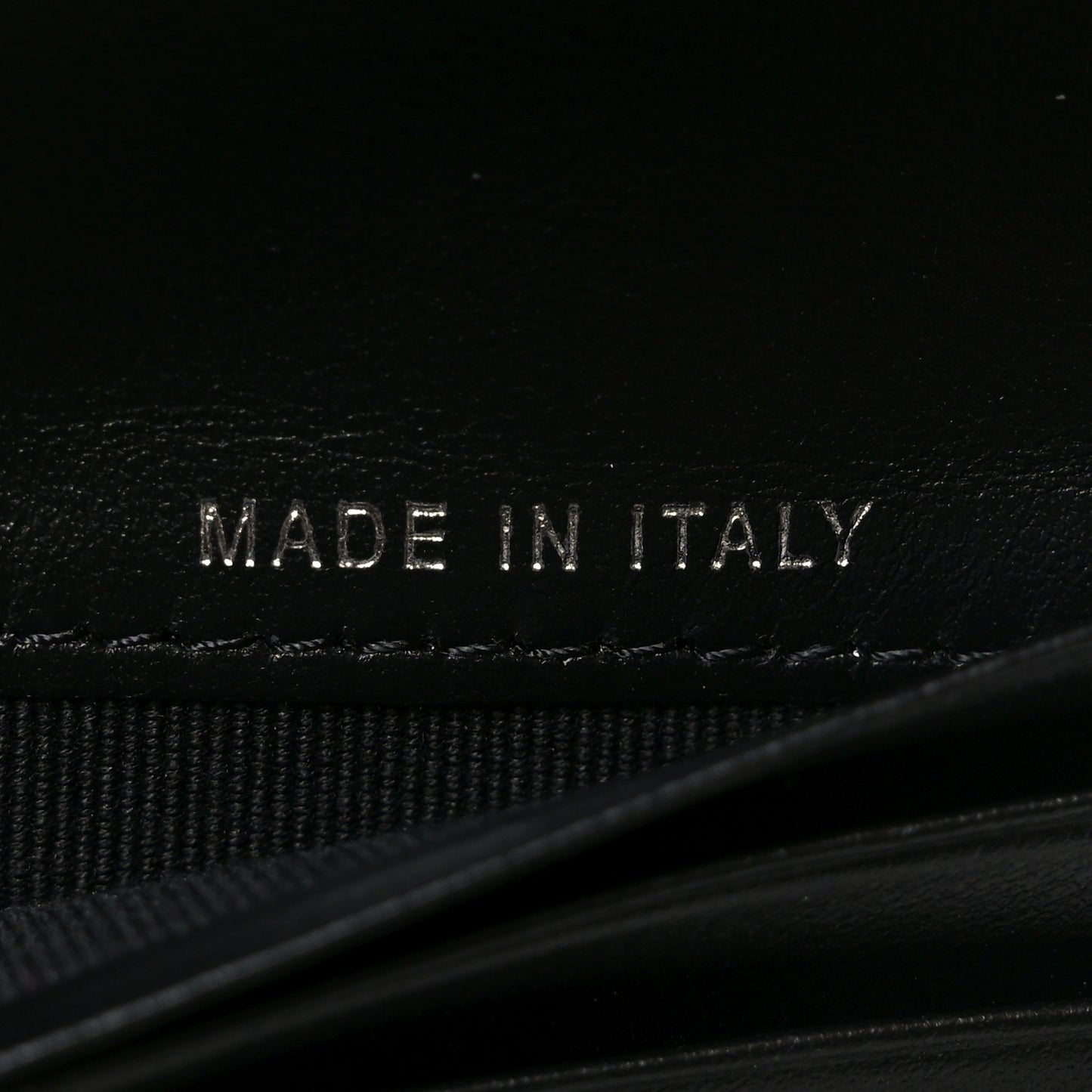 Calfskin Quilted Compact Bifold Wallet So Black