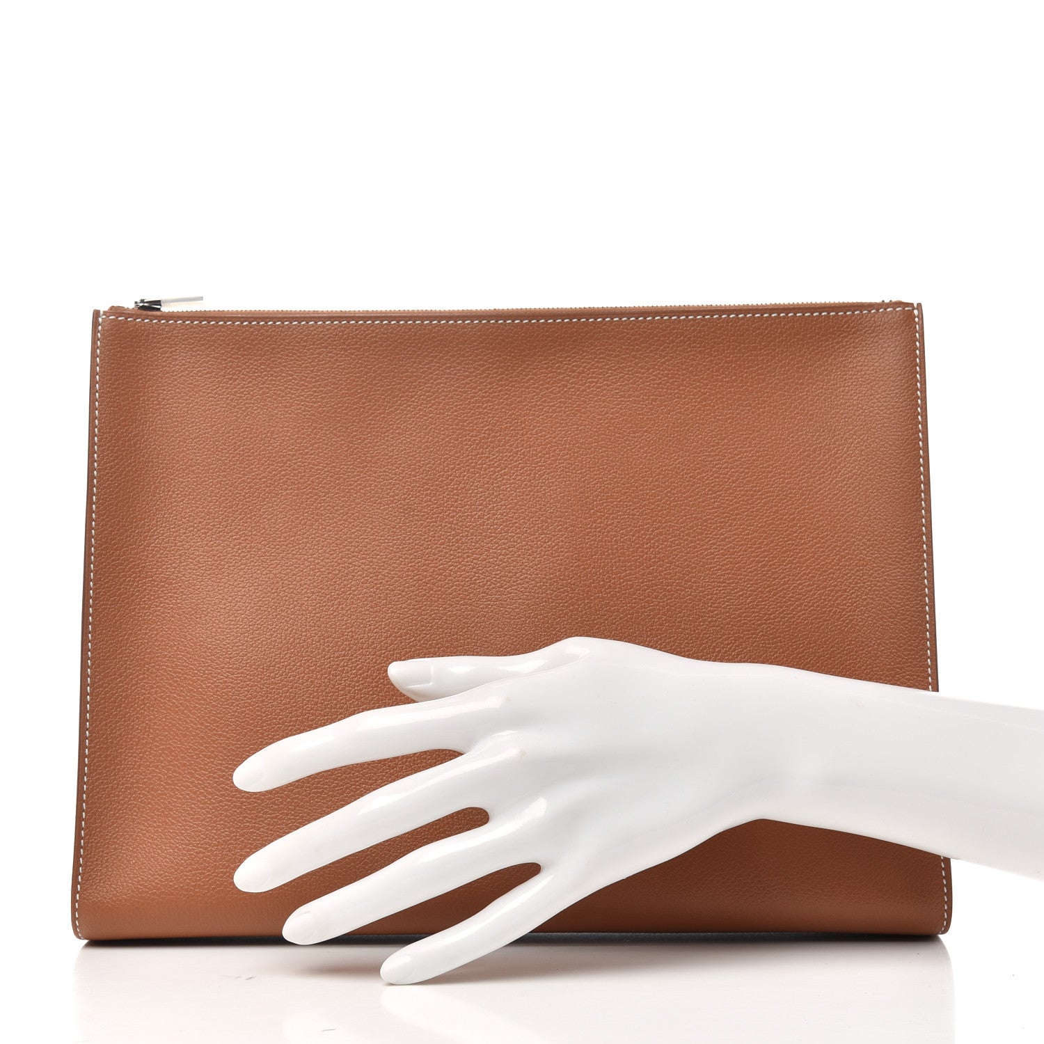Hermes Evercolor Atout Pouch Gold Malachite 2 of 7