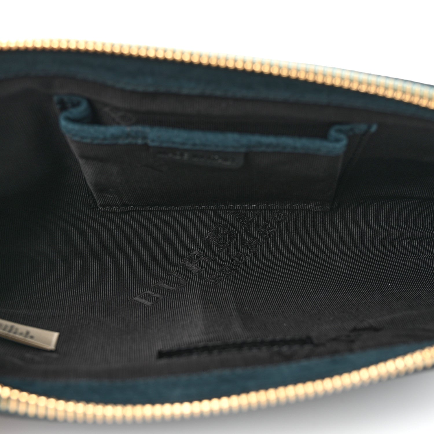 Burberry Prorsum Grainy Nubuck Alma Owl Clutch Indigo Green 6 of 8