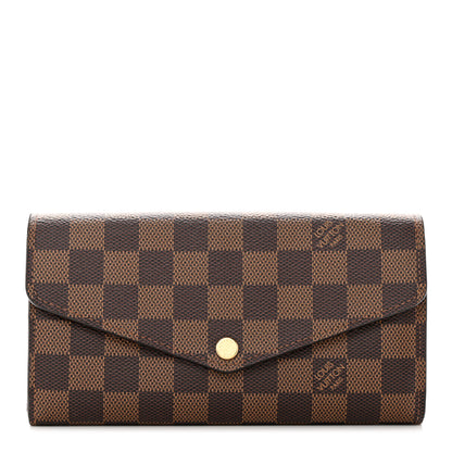 Louis Vuitton Damier Ebene Sarah Wallet NM 1 of 10