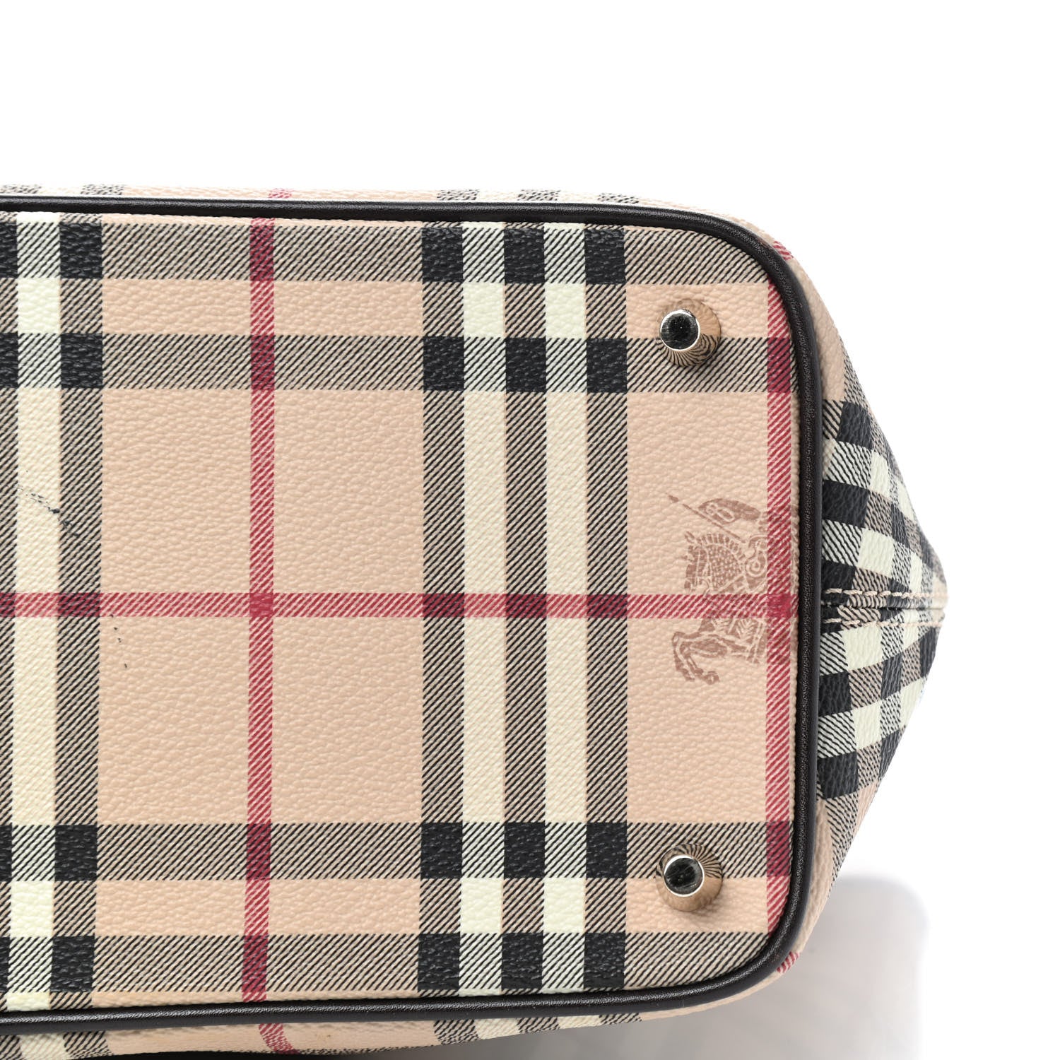 Burberry Haymarket Check Medium Regent Tote Chocolate 7 of 10