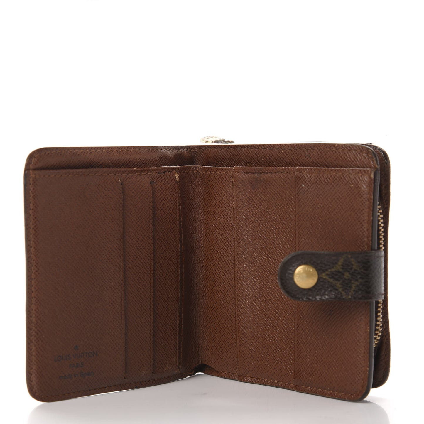 Monogram Compact Zippe Zipped Wallet