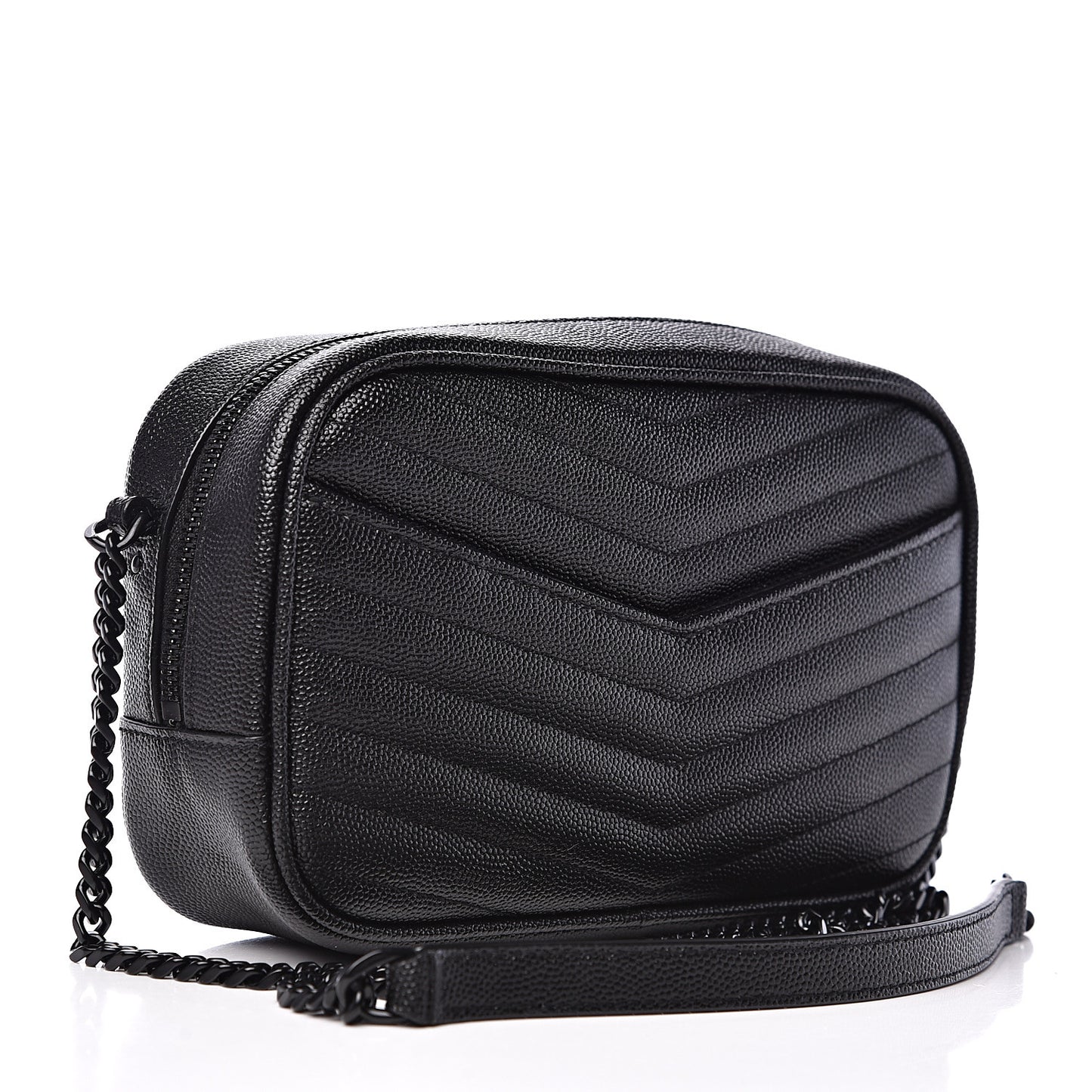 Grain De Poudre Matelasse Monogram Mini Lou Camera Bag Black