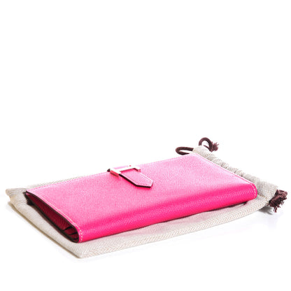 Hermes Epsom Bearn Wallet Rose Tyrien 4 of 10