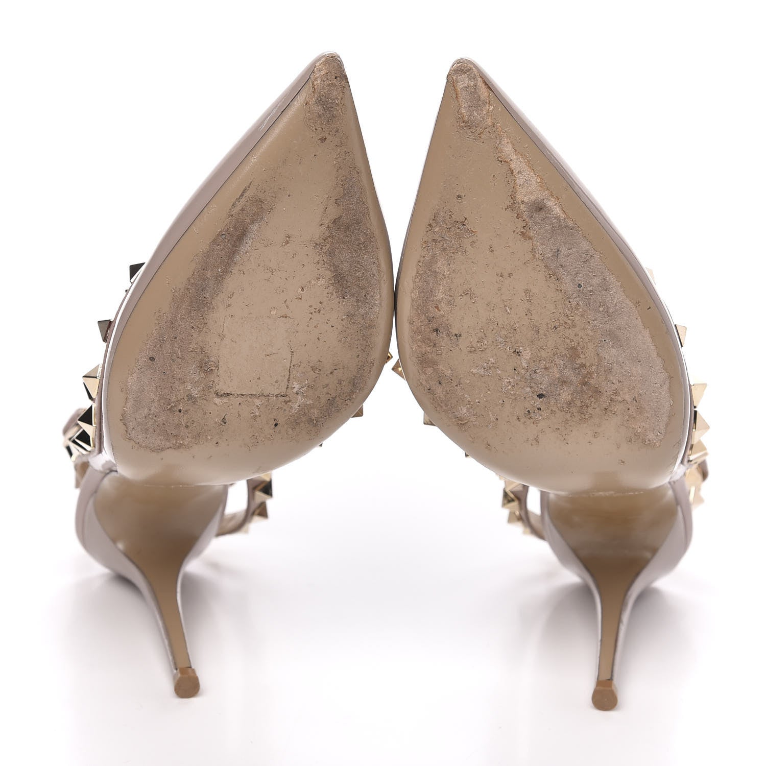 Valentino Garavani Patent Rockstud Ankle Strap 100mm Pumps 36 Poudre 5 of 10