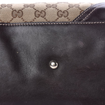Gucci Monogram Medium New Britt Tote Brown 11 of 19