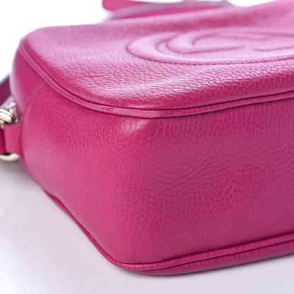 Gucci Pebbled Calfskin Small Soho Disco Bag Bright Bougainvillea 10 of 11
