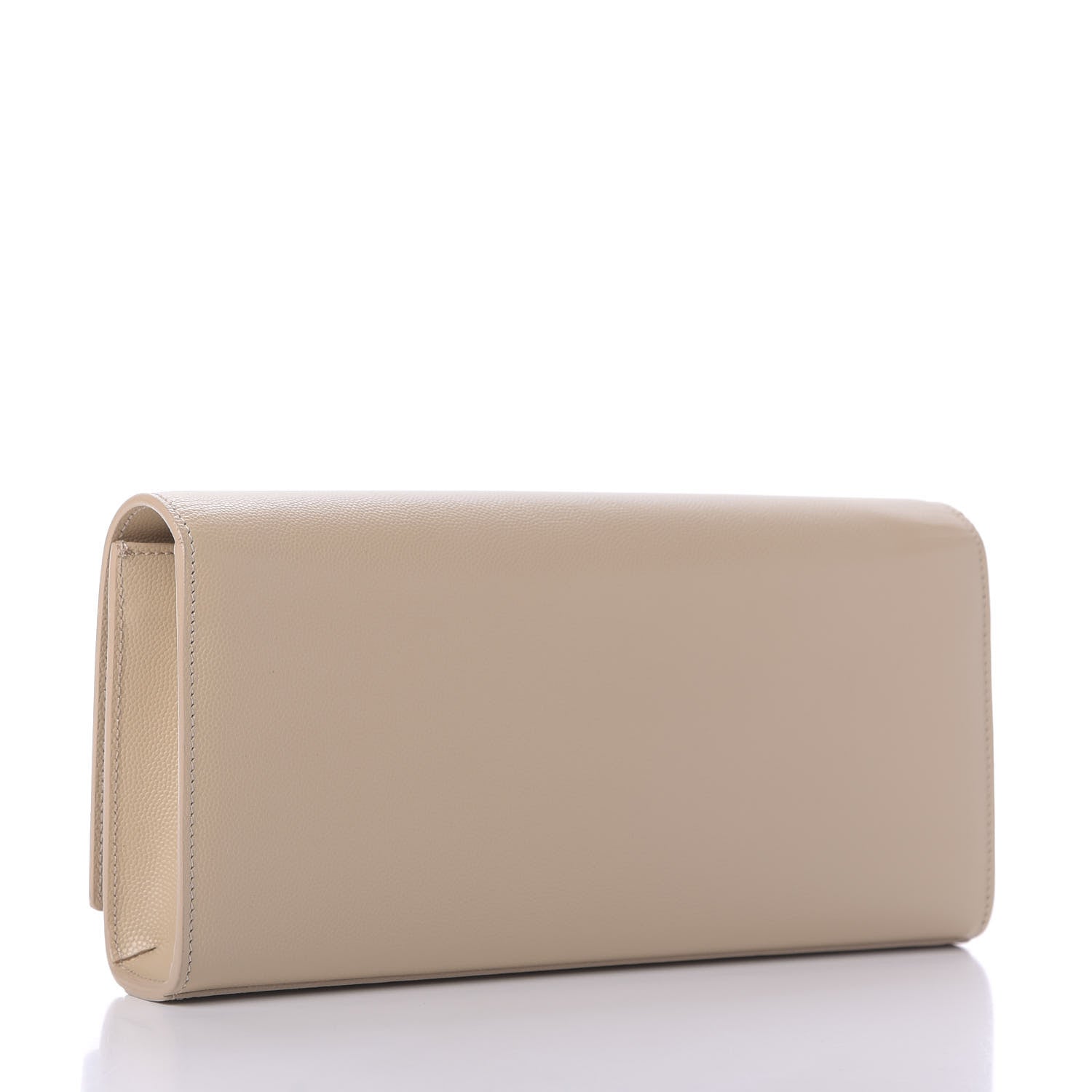Saint Laurent Grain De Poudre Classic Monogram Cassandre Clutch Nude Powder 3 of 10