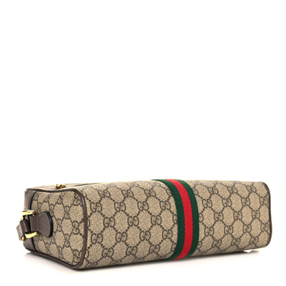 Gucci GG Supreme Monogram Web Small Ophidia Shoulder Bag Brown 4 of 11