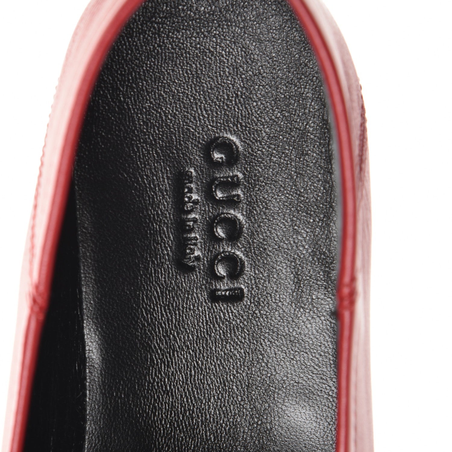 Gucci Lambskin Womens Brixton Horsebit Loafers 36 Hibiscus Red 7 of 10