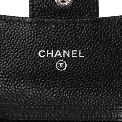 Chanel Caviar Quilted Flap Card Holder On Chain Black 10 of 12