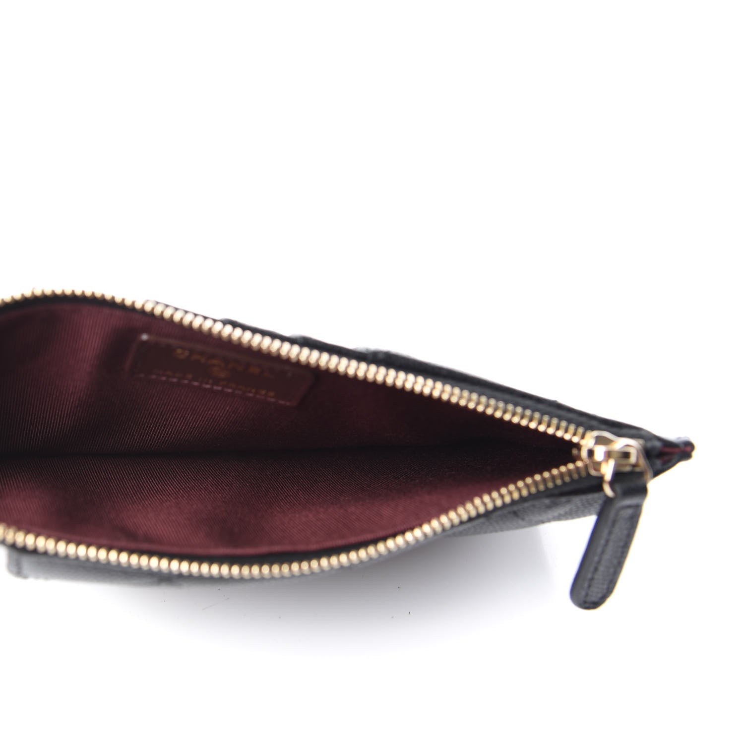 Chanel Caviar Quilted Classic Flat Wallet Pouch Black 5 of 8